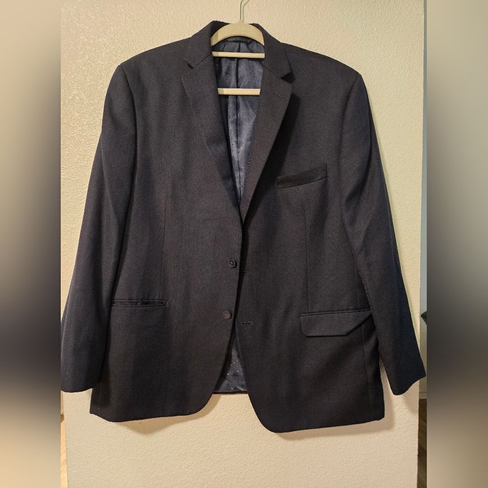 Kenneth Cole Reaction Black Sport Coat with Notched Lapels - Picture 2 of 7